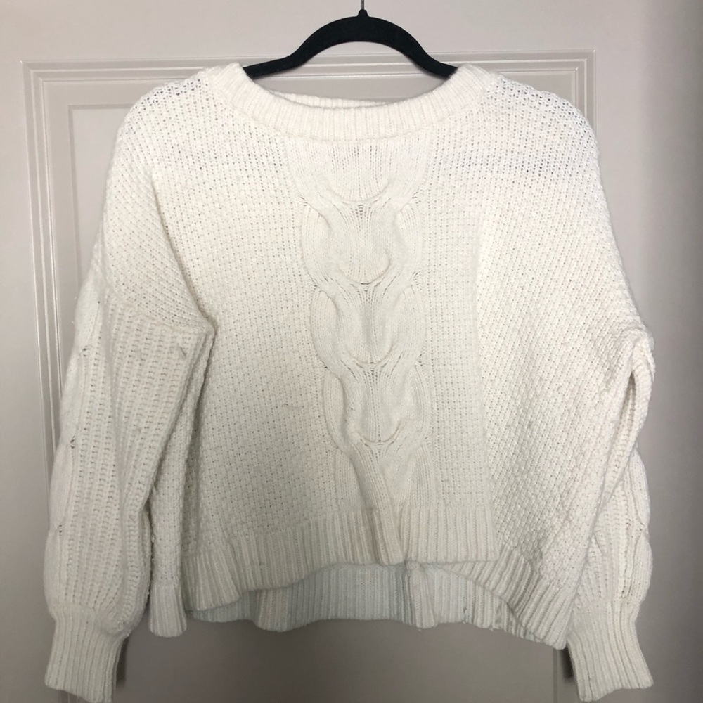 J crew white sweater